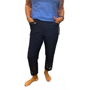 NEW LULU-B bangladine cut out capri in navy